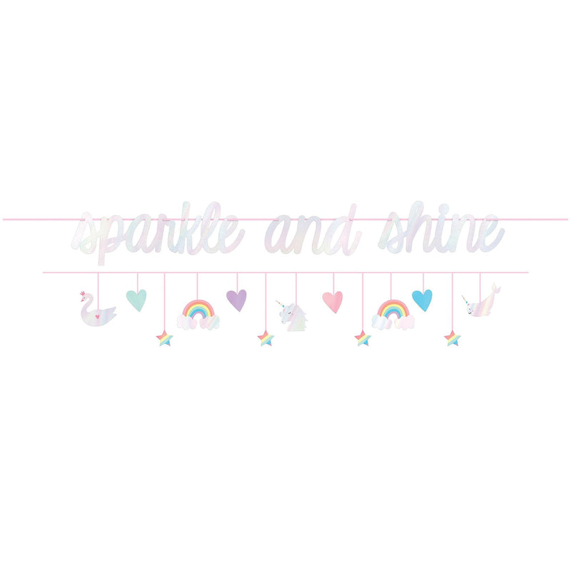 Magical Rainbow Birthday Banners Set