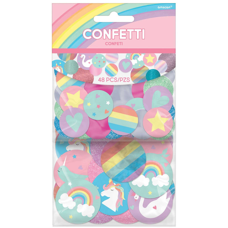 Magical Rainbow Birthday Giant Glittered Confetti