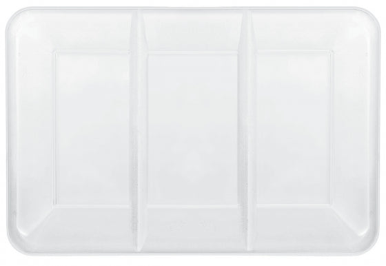 COMPARTMENT TRAY WHITE - PLASTIC