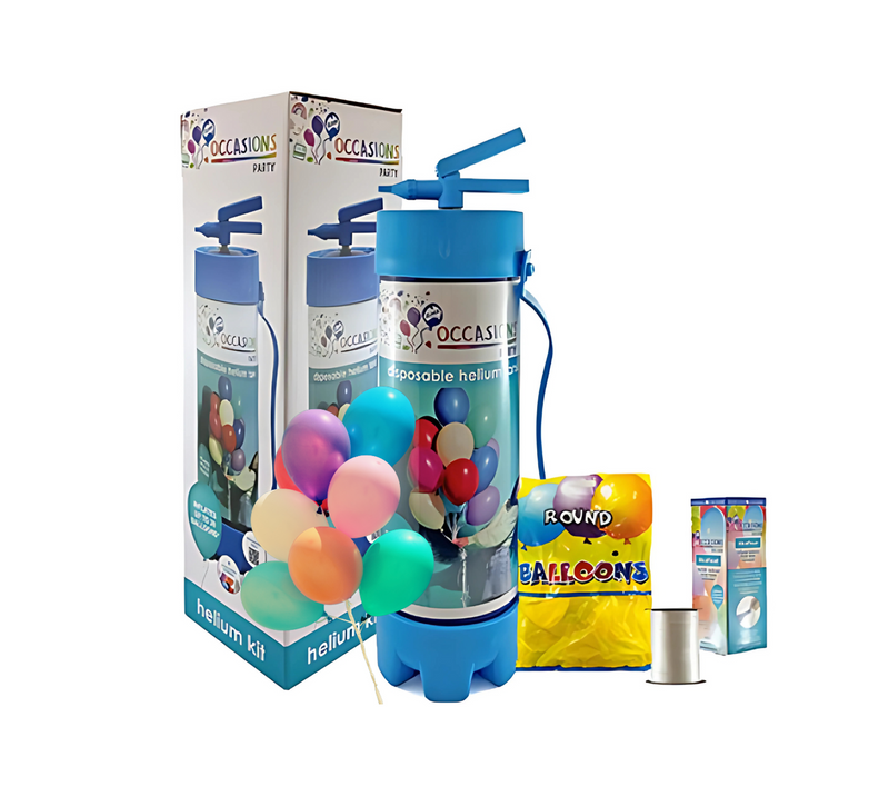 Helium Tank Disposable Bottle 30 & 50 Balloon Kit