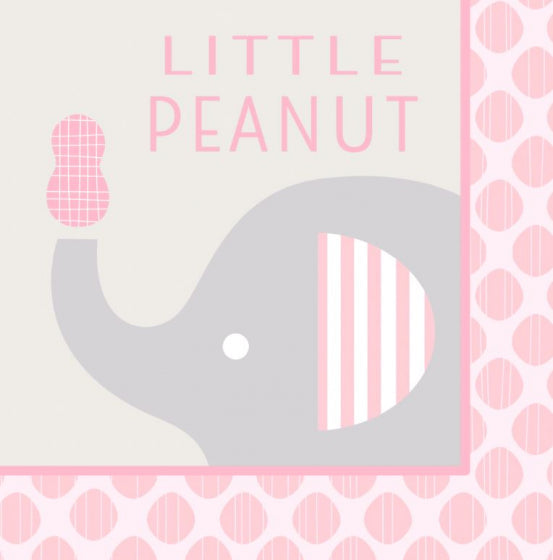 Little Peanut Girl Lunch Napkins