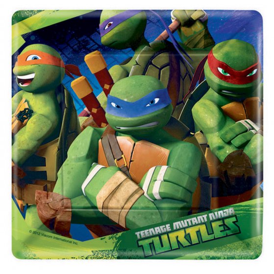 TEENAGE MUTANT NINJA TURTLES 17CM SQUARE PLATE