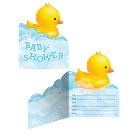 Bubble Bath Baby Shower Invitations