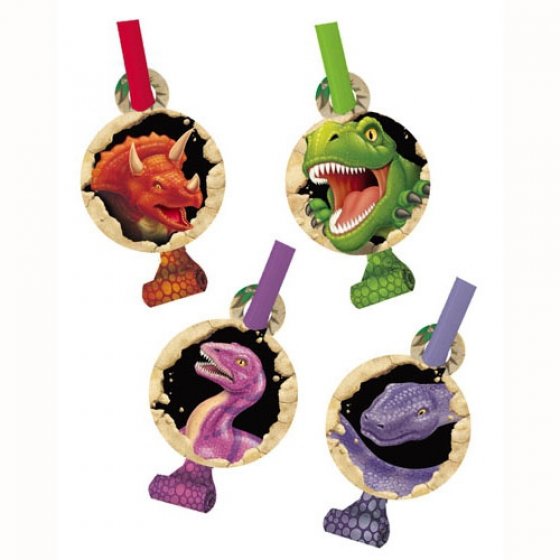 Dino Blast Blowouts & Medallions Party Favour