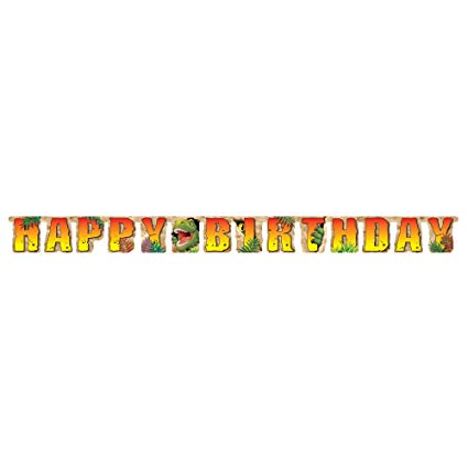 Dinosaur Happy Birthday Banner