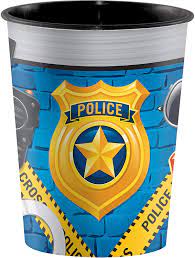 Police Party Plastic Keepsake Cups