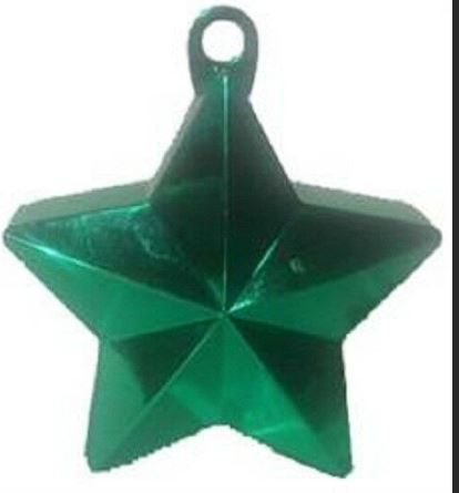 Glitz Star Balloon Weight Green