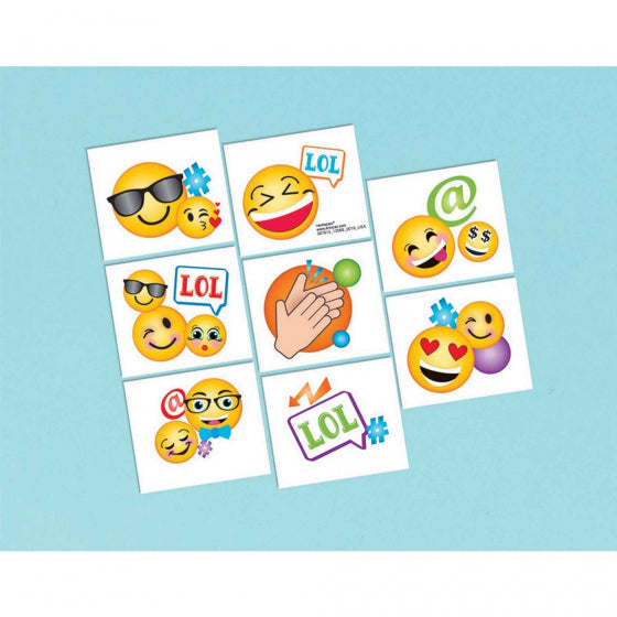 Emoji's Smiley Faces Birthday Tattoos