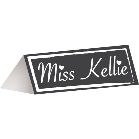 Chalkboard, Placecards & 1 Chalk Wedding Decoration