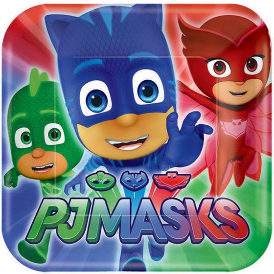 PJ Masks Luncheon Birthday Paper Plates