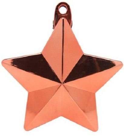 Glitz Star Balloon Weight Rose Gold