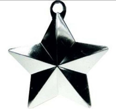 Glitz Star Balloon Weight Silver