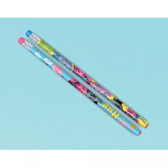 Trolls Theme Birthday Pencils Favor