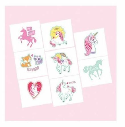 Magical Unicorn Temporary Tattoos Loot Bags