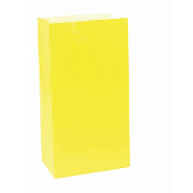 Large Paper Bag Sunshine Yellow Treat Bags