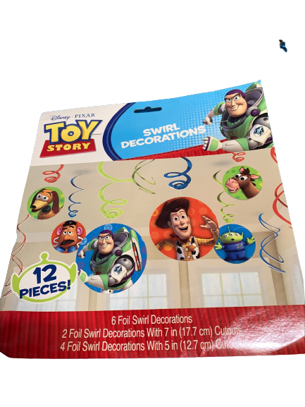 Disney Toy Story Party Supplies Swirl Decoration Value Pack (12 pieces)