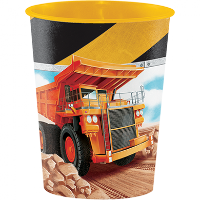 Big Dig Construction Souvenir Plastic Favour Cup