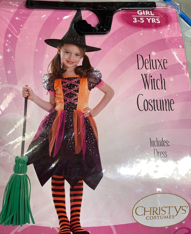 Deluxe Witch Kid Custome 3-5 years old