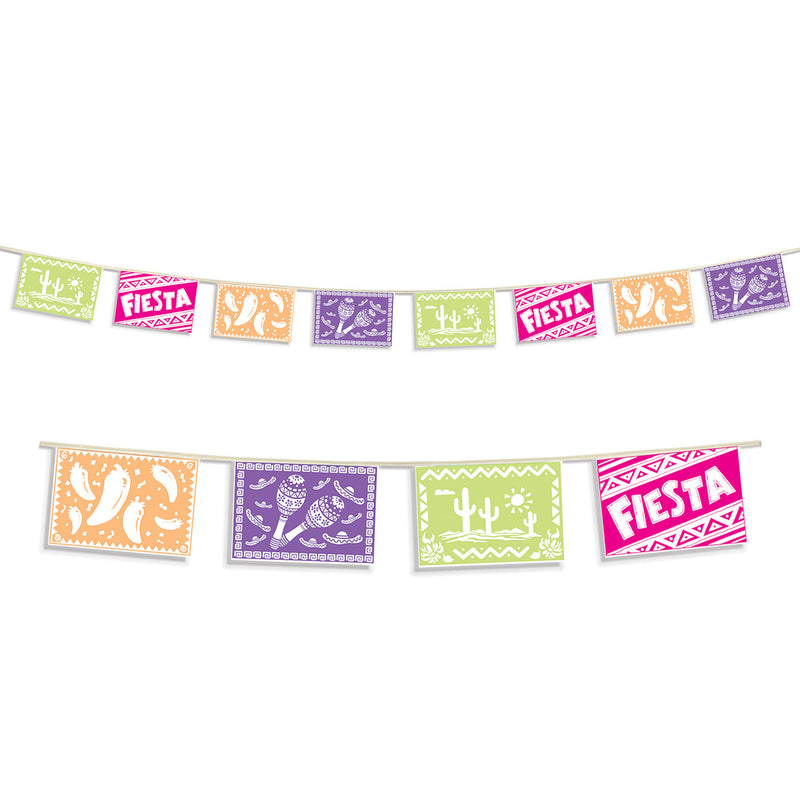 Pennant Flag Banner Fiesta Picado Style