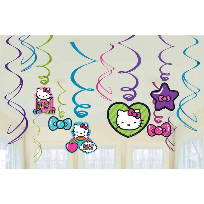 Hello Kitty Rainbow Hanging Swirls