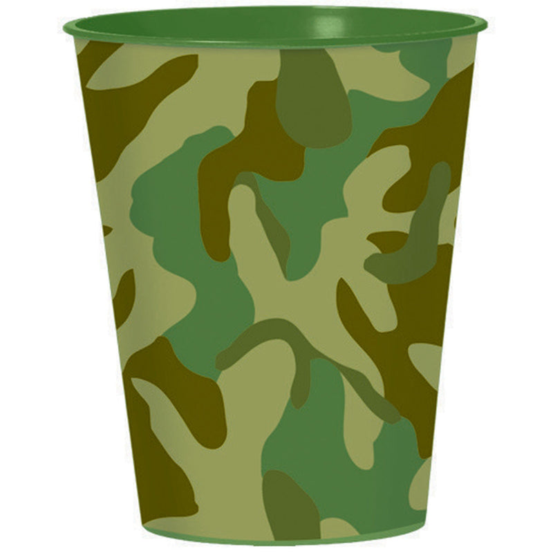 Camouflage 473ml  Plastic Favor Cup