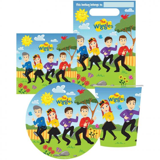 The Wiggles 40 Pieces Party Pack For 8 One Size