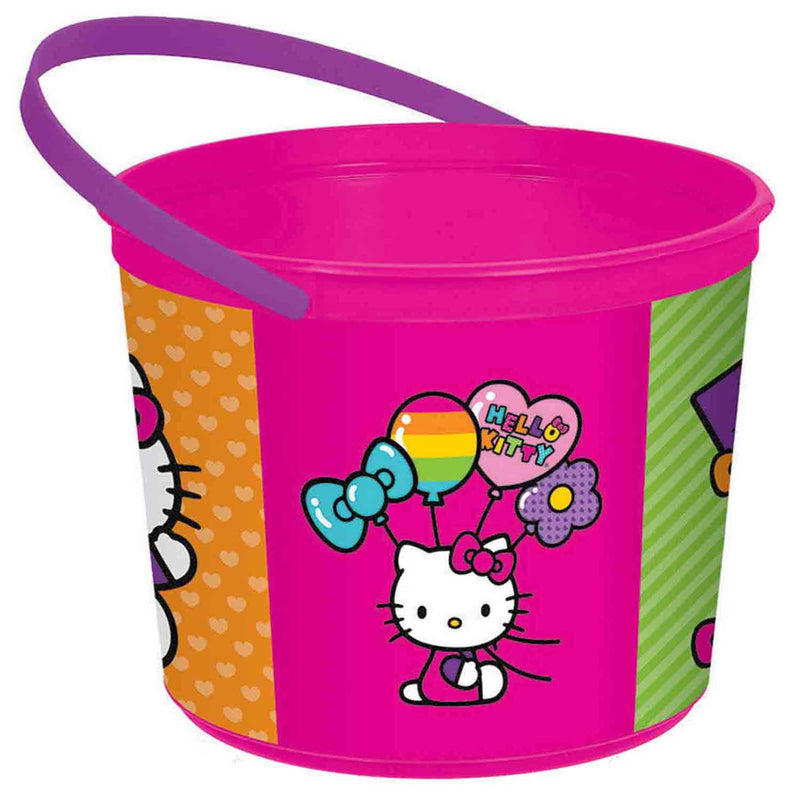 Hello Kitty Rainbow Plastic Favor Container