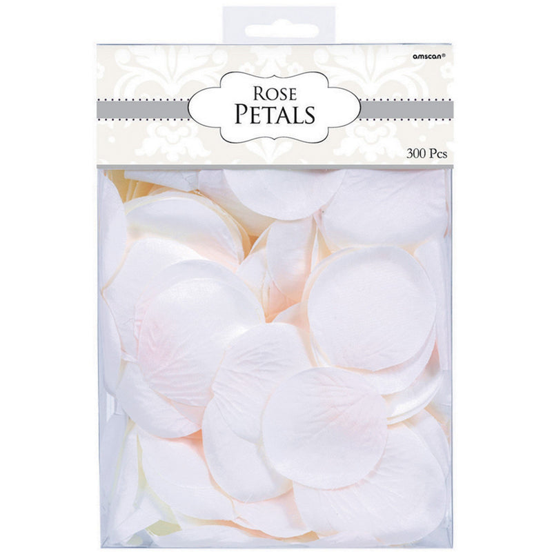 White Rose Petals Fabric Confetti