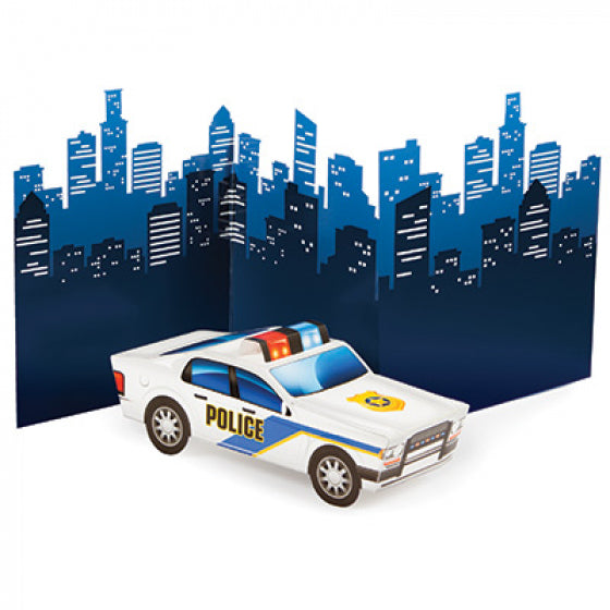 Police Party Centrepiece Stand Up 3D