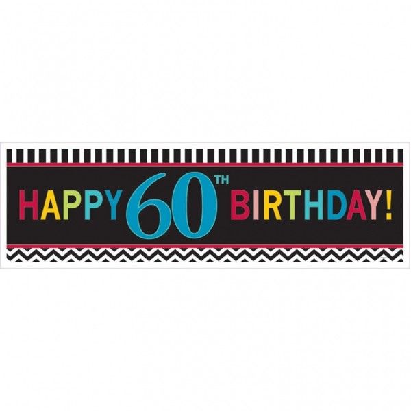 60th Birthday Celebration Giant Banner