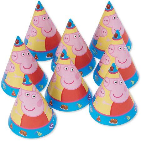 Peppa Pig Cone Hats - Paper