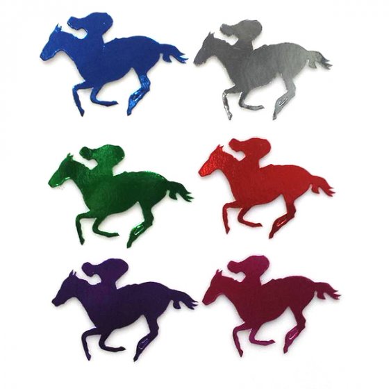 6 Pack Cutouts Horse Multi Coloured