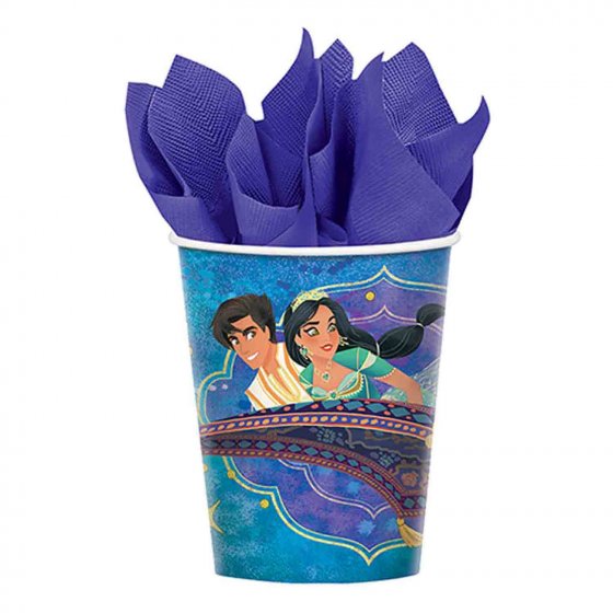 Aladdin Paper Cups Themed Birthday Catering Supplies Pack of 8