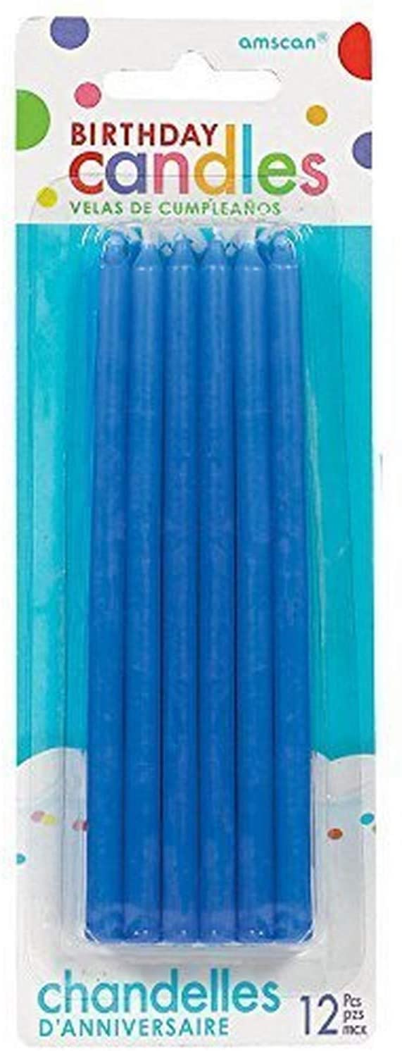 Blue Taper Birthday Candle