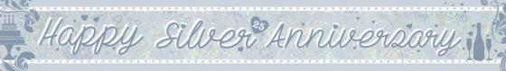 BANNER HOLOGRAPHIC SILVER ANNIVERSARY