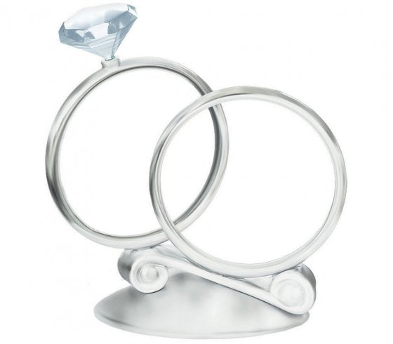 CAKE TOPPER RINGS PLASTIC WITH GEM