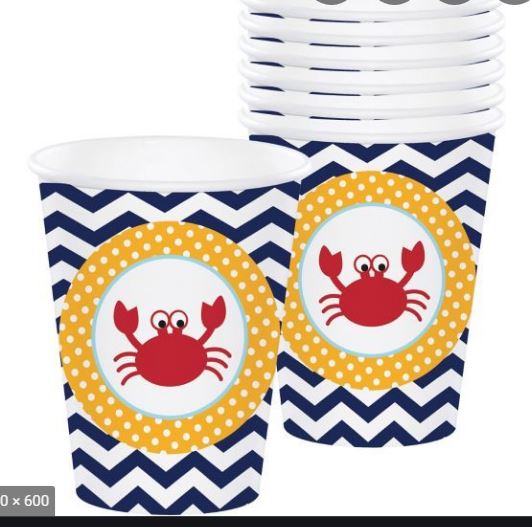 Ahoy Matey Birthday Paper Cups