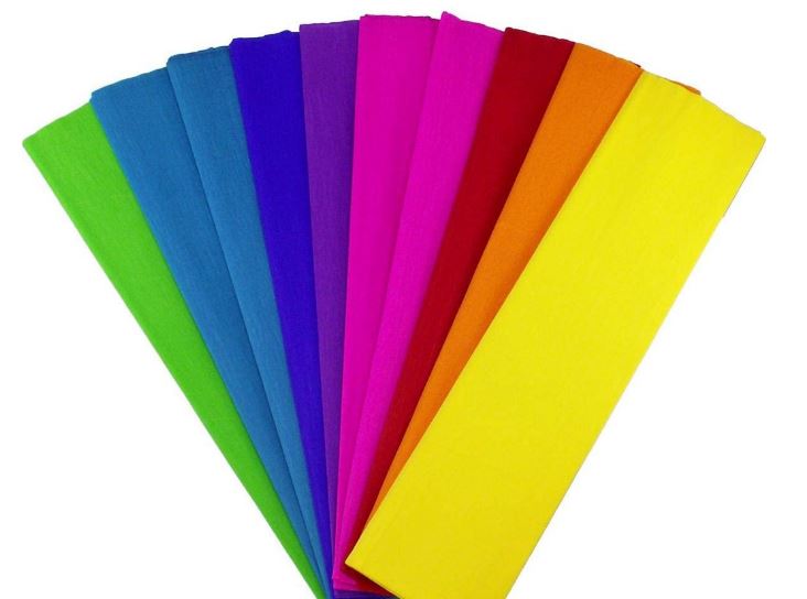 Assorted Bright Colours Gala Crepe Paper