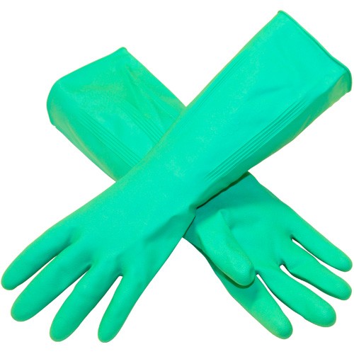 PVC Long Chemical Green Extra Large Gloves