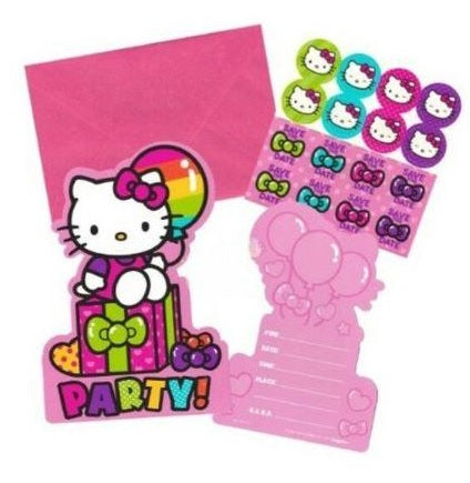 Hello Kitty Rainbow Postcard