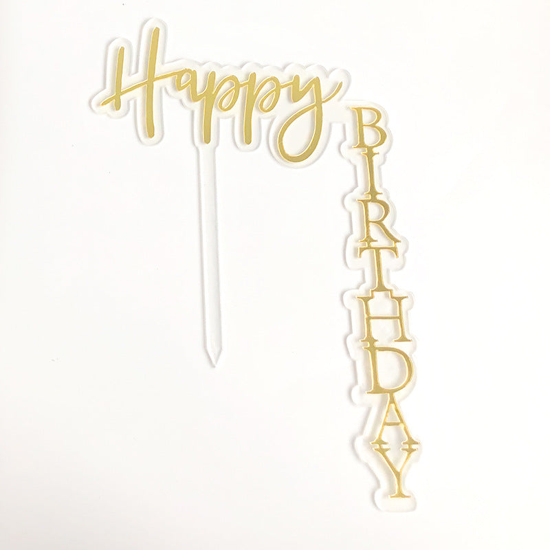 Exquisite Floating Happy Birthday Cake Topper