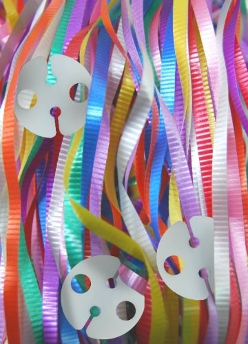 Pre Cut Curling Ribbon with Balloon Tie 25 x 1.5m Ribbons Parties Weddings