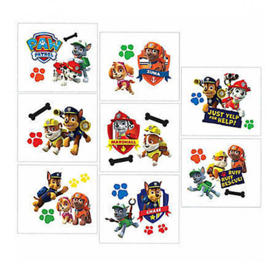 PAW PATROL TATTOO FAVORS