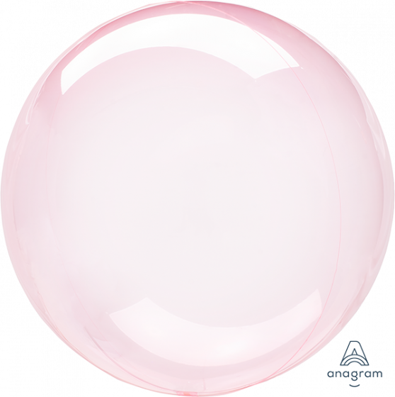 Crystal Clearz Dark Pink Round Balloon