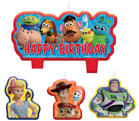 TOY STORY 4 HAPPY BIRTHDAY CANDLE SET