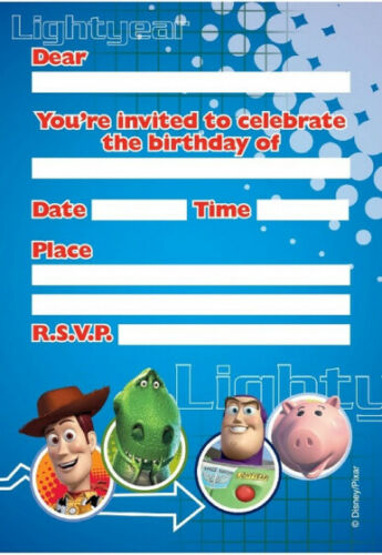 TOY STORY invitation