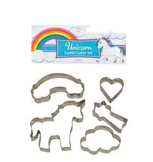 Unicorn 5pcs Stainless Steel Cookie Cutter Pack