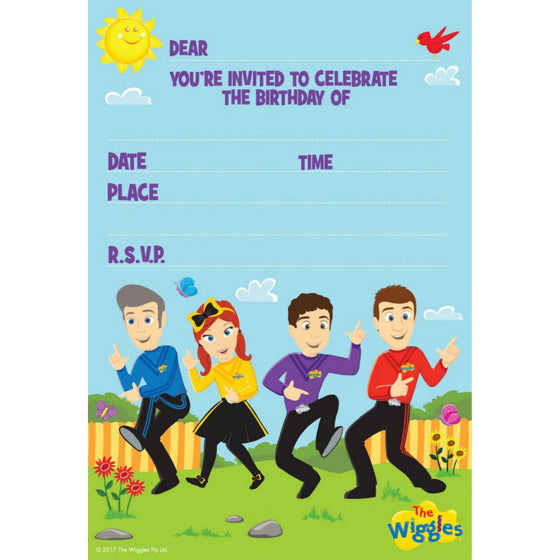 WIGGLES INVITATIONS