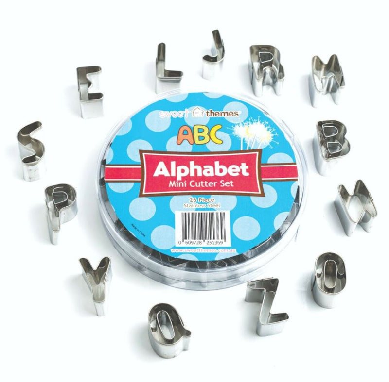 Alphabet Boxed Mini Cookie Cutter Set 26pcs