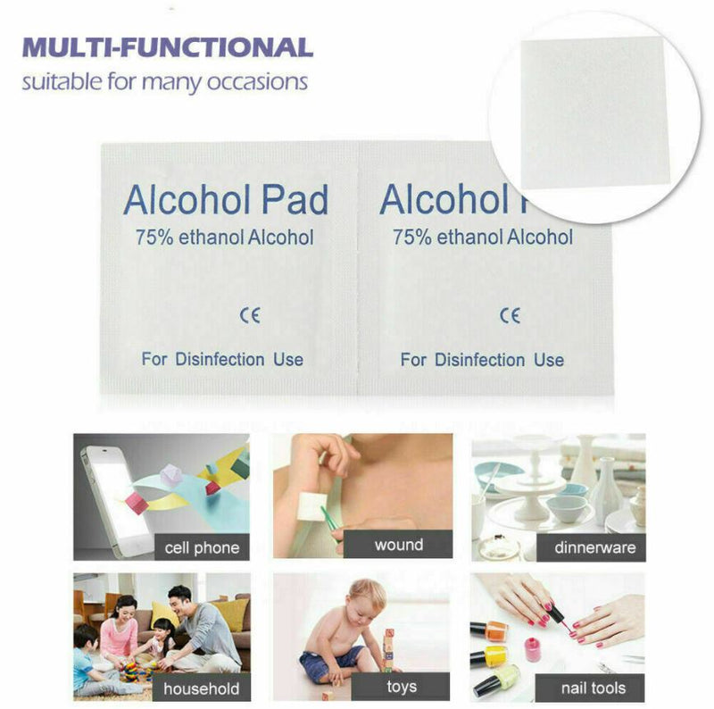 100 Pack Alcohol Pads